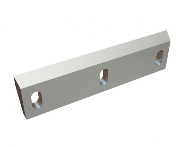 Rotor knife 385x100x22 Premium Line 3x long slots, edge 50°, X-version for Herbold Meckesheim GmbH Herbold SMS 45/80