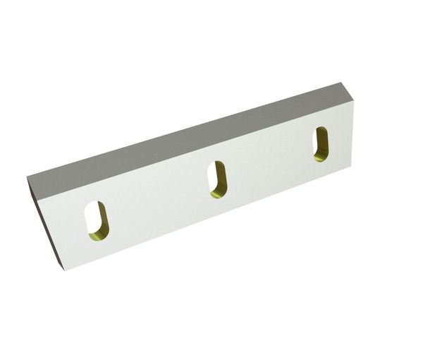 Rotor knife 385x100x22, StandardCut, 3 slotted holes, cutting edge 50°, X version for Zerma | AMIS Zerma GSH 800/1600