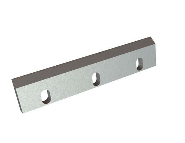 Rotor knife 390x80x20, PremiumCut, 3 slotted holes, cutting edge 55°/50°, X version for Rapid Granulator AB 