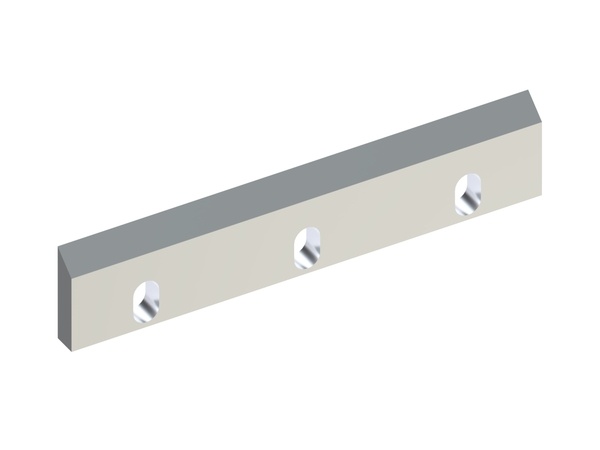 Rotor knife 391x81x20 Premium Line, 3 long holes, X-variant for Rapid Granulator AB 