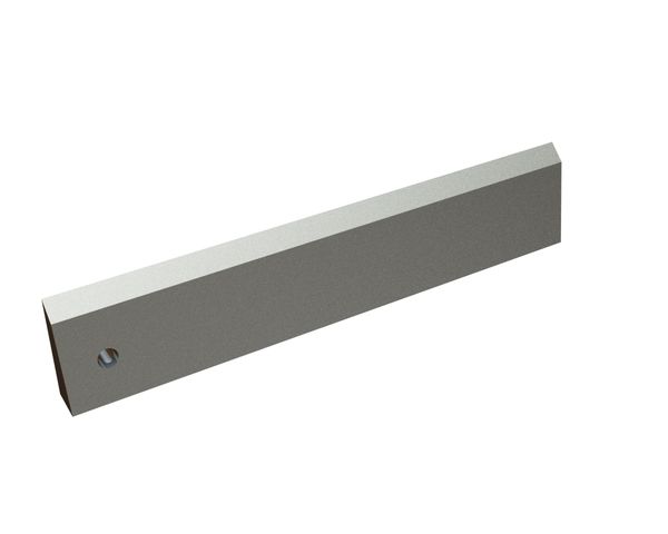 Rotor knife 400x78x25, Premium Line, 1 hole, cutting edge 50°/10°, X version for ZERMA America LLC Zerma GS 300/400