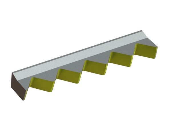 Rotor knife 403x85x49 StandardCut, 5 teeth, tooth pitch 80, W version for Eldan Recycling 