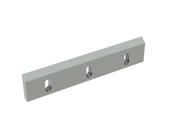 Rotor knife 480x100x24, Premium Line, 3 slotted holes, 2x M12, X version 