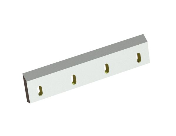 Rotor knife 498x108x24, Eco Line, 4 slotted holes, cutting edge 45°, X version for Previero 