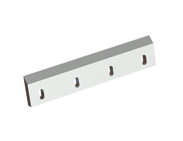 Rotor knife 498x108x24, Premium Line, 4 slotted holes, cutting edge 45°, X version for Previero | Sorema 