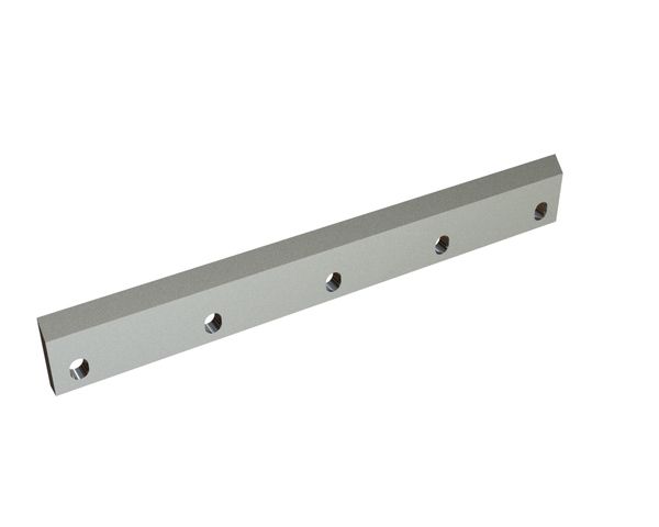 Rotor knife 499x68x14, PremiumCut, 5 slotted holes, cutting edge 45°, X version for Tria 