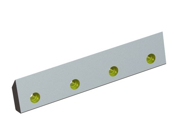 Rotor knife 510x110x38 Eco Line, 4 countersunk holes, cutting edge 6.5x55°/45° for Heinrich Dreher Maschinenbau 