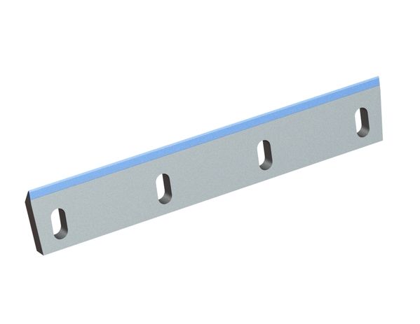 Rotor knife 568x100x22, Hybrid Line, cutting edge 50°, M10, carbide grade H4, 4 slots 22x46 for Herbold Meckesheim GmbH 