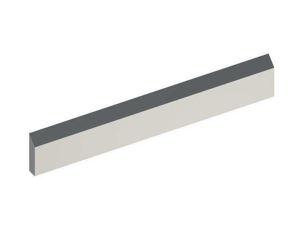 Rotor knife 600x100x25 Premium Line, 4xM12 thread, X-variant 