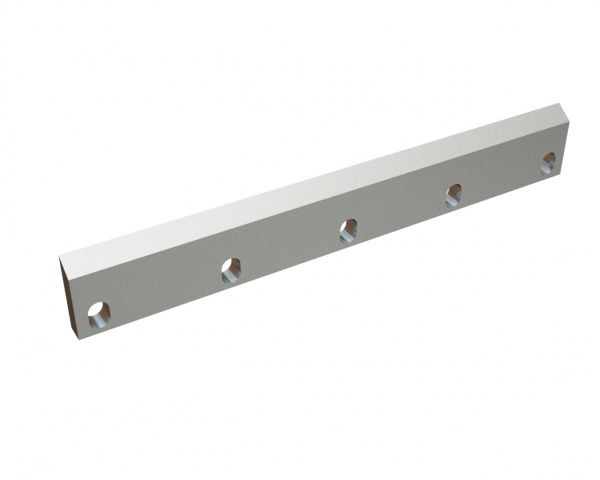 Rotor knife 628x90x22, PremiumCut, 5 slotted holes, cutting edge 55°, X version for Tria 