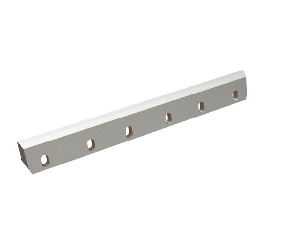 Rotor knife 645x80x20 Premium Line 6 long slots, edge 11x60°/50°, X-version for Herbold Meckesheim USA - Resource Recycling Systems Inc. Herbold HR 102 P