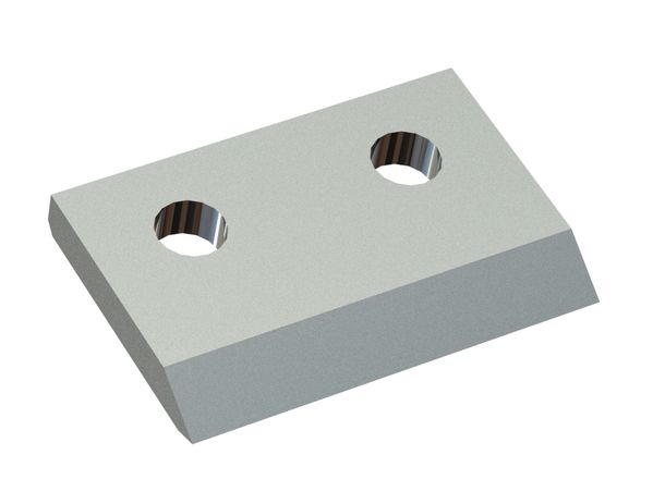 Rotor knife 75x50x8 Premium Line, 2 holes Ø12, cutting edge 30°/20°, X version for Cumberland 