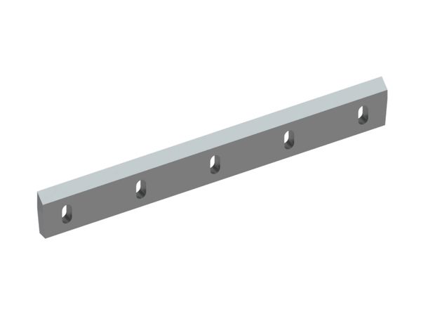 Rotor knife 768x100x22, Premium Line, cutting edge 50°, 2xM10, 2xM16, double-sided end chamfer for Herbold Meckesheim USA - Resource Recycling Systems Inc. 