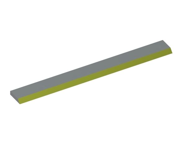 Rotor knife 800x88x20, Eco Line, cutting edge 48°, Y version for Previero | Sorema 