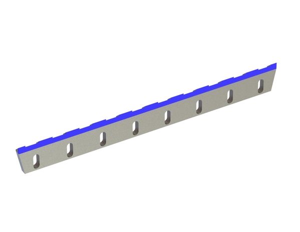 Rotor knife 800x90x18, CarbideCut, 8 slotted holes, cutting edge 48°, M12, carbide quality = H4 