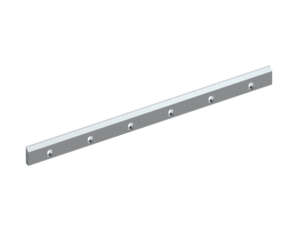 Rotor knife 909x66x16, PremiumCut, 3xM10, 6 slotted holes, cutting edge 50/55°, X version for Rapid Granulator AB 