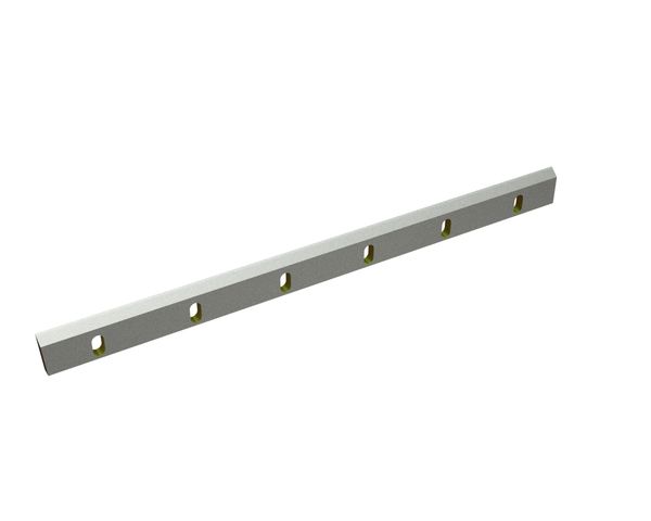 Rotor knife 910x66x16, StandardCut, 6 slotted holes, cutting edge 50°/55°, X version for Rapid Granulator AB 