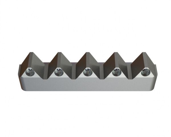 Rotor knife holder center 399x106x96, for rotor knife t=35mm for Eldan Recycling Eldan HPG 205