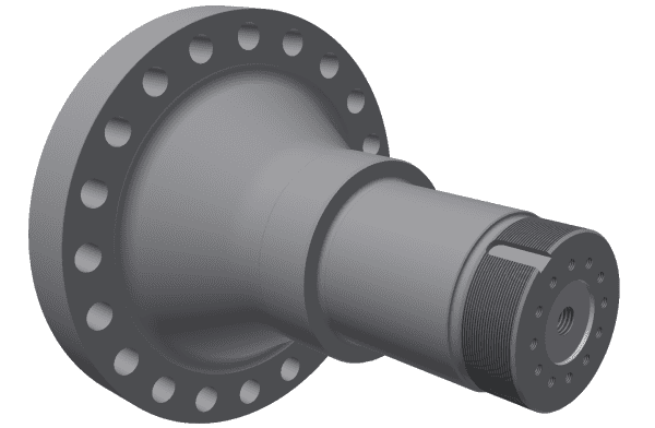 Rotor shaft opposite drive side for Vecoplan Vecoplan VAZ