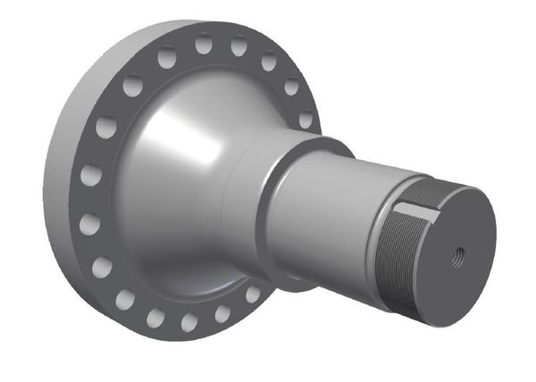 Rotor shaft opposite to drive unit fixed bearing for Vecoplan LLC (Retech) Vecoplan VNZ 210