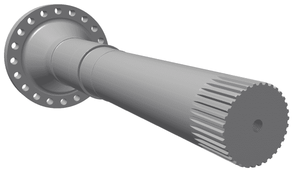 rotor shaft (power unit side); TF46 pour Vecoplan Vecoplan VAZ