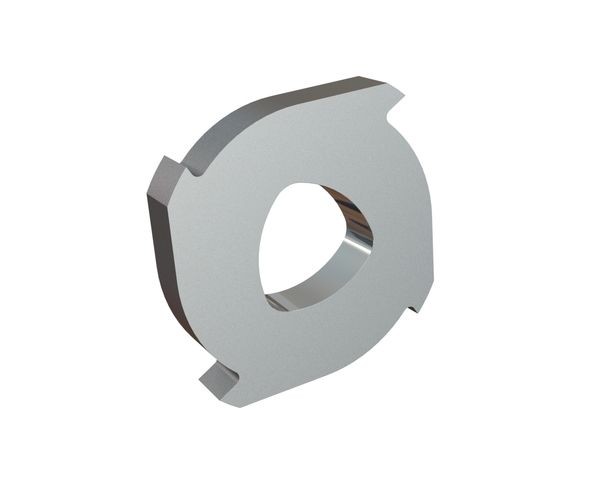 Rotor shear knife Ø489x74 4 sprocket, edge 17.5° for MeWa | Ehehalt | Andritz MeWa | THM Recycling Mewa UC 150