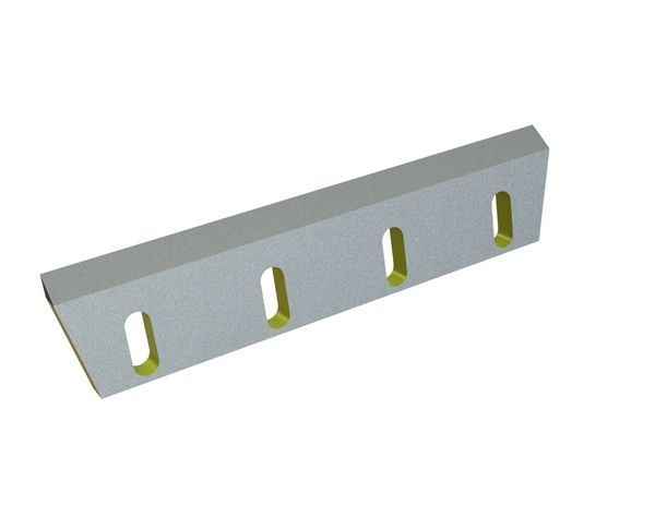 Rotormesser 400x90x18, Eco Line, 4 Langlöcher, 2x M12 Gewinde, X-Variante für Netzsch-Condux Mahltechnik GmbH 