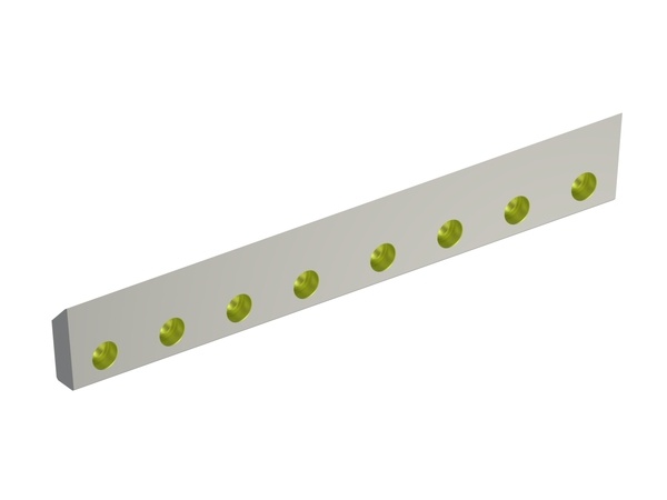 Rotormesser 580x85x26 Eco Line, 8 Senkbohrungen Ø17.5/Ø26, Schneide 4x55°/45°, X-Variante 