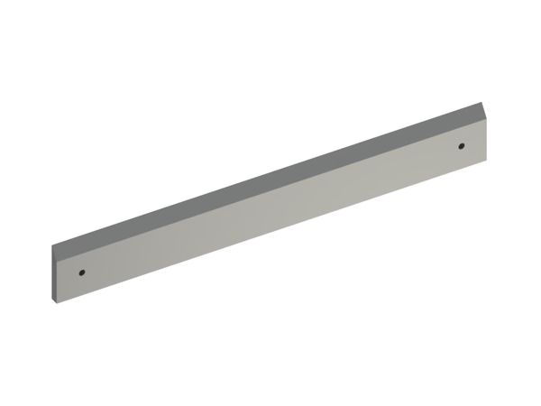 Rotormesser 680x90x14, Premium Line, 2x Ø10 Bohrungen, 2x M8, Schneide 35°, X-Variante für Vecoplan 