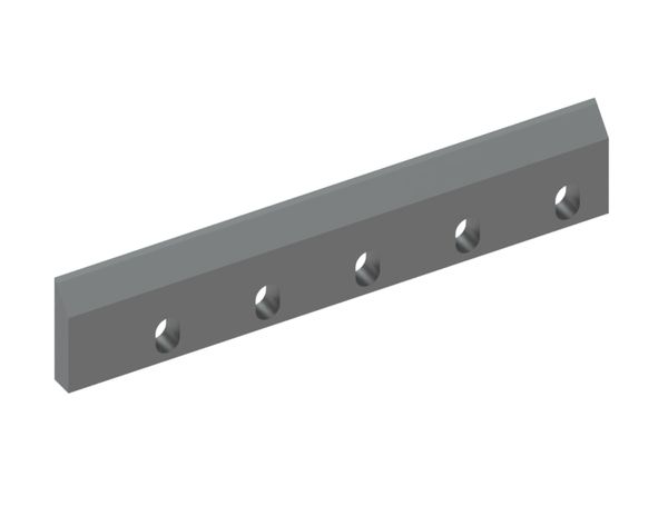 Rotormesser links 400x80x18, Premium Line, 5 Langlöcher, Schneide 4x45°/40°, X-Variante für Folcieri 