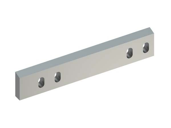 Rotormesser links 495x95x28, Premium Line, 2xM12 Gewinde, 4 LL, Schneide 75°, X-Variante 