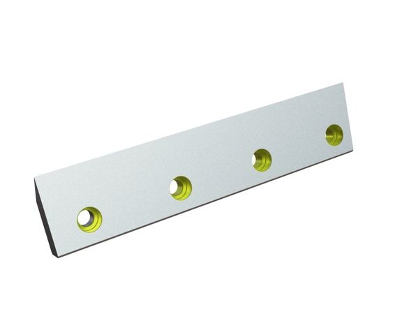 Rotormesser links 496x110x38 Eco Line 4 Senkbohrungen Ø22/Ø33, Schneide 5x55°/45° für Heinrich Dreher Maschinenbau 