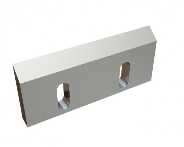 Rotormesser mitte 210x90x20, Premium Line, 2 Langlöcher, Schneide 50°, X-Variante für Hosokawa Alpine AG Alpine 40/63 Ro