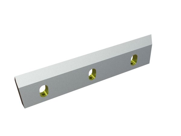 Rotormesser rechts 390x93x20, StandardCut, 3 Langlöcher, Schneide 9x18° (vorne)/30°, X-Variante für Rapid Granulator AB 