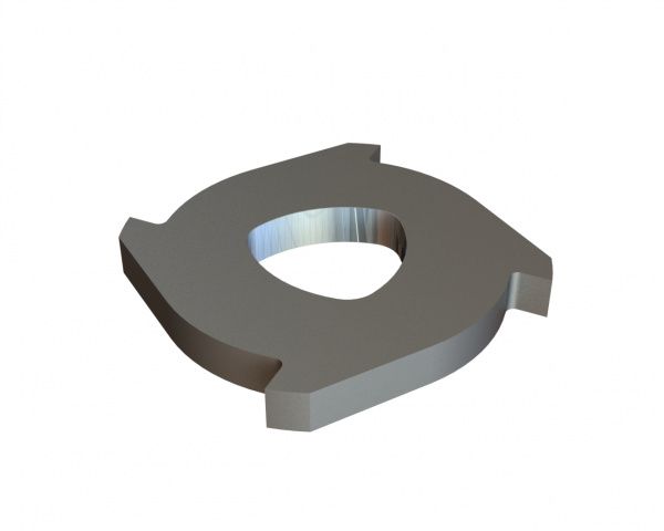 Rotorschere Ø491x50 4 Zähne, Schneide 5°(vorne)/45° für MeWa | Ehehalt | Andritz MeWa | THM Recycling Mewa UC 150