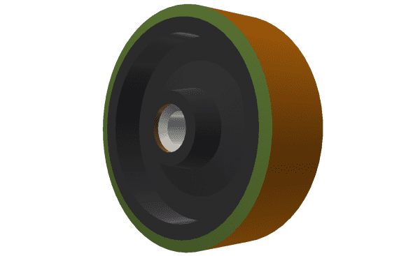 Running wheel slide 300x100, incl. axle for Vecoplan Vecoplan VAZ