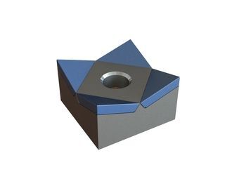 Schneidkrone 34x34x20, Hybrid Line, Schneide 25°, M12, Hartmetallqualität H4 für Amis | Zerma 