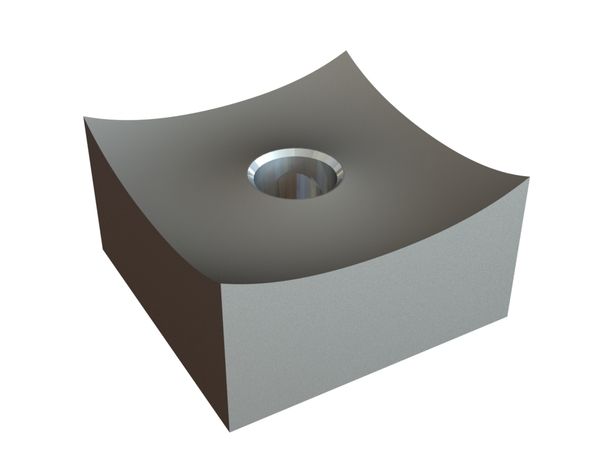 Schneidkrone 80x80x42,5, PremiumCut, M24 Gewinde, X-Variante für Vecoplan 