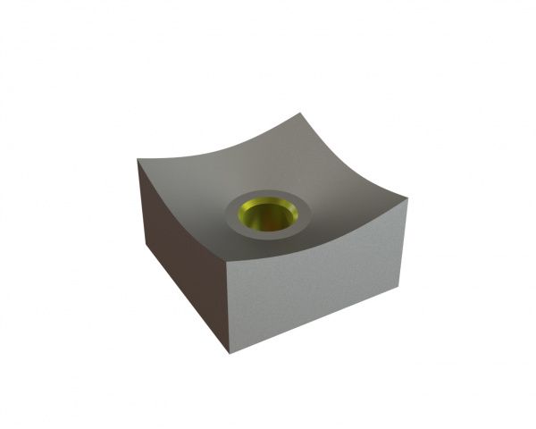 Schneidkrone aggressiv 80x80x45 Eco Line M24 Gewinde, X-Variante für Vecoplan Vecoplan VNZ