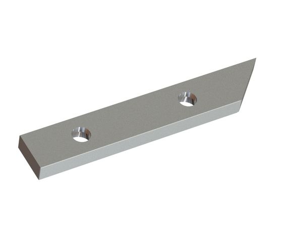 Schneidmesser links 169x28x11, PremiumCut, 2 Senkbohrungen, Schneide 45°, X-Version für Holzmag | Metso 