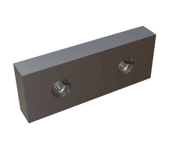 Scrap shear 524x200x80 2x double-sided countersink 