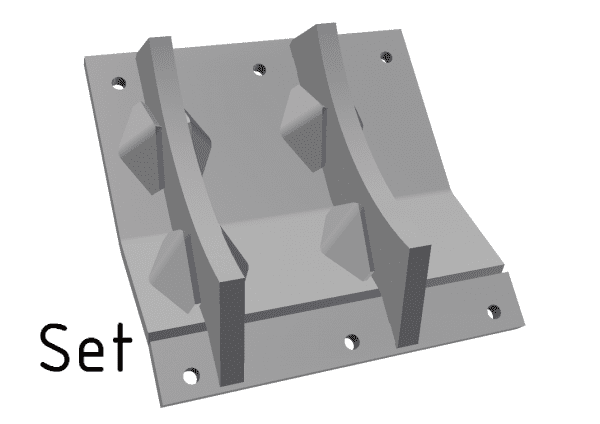 Scraper 12-part, version 140, hydraulic door for Vecoplan Vecoplan VVZ