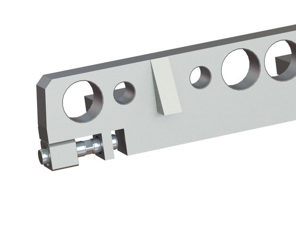 Scraper beam 2815x241x146, new version for Lindner Recyclingtech Lindner Komet HP