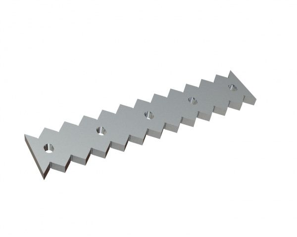 Scraper comb, 659x136x27, Premium Line, version 43, W9 version for Lindner Recyclingtech Lindner Micromat MS 2000