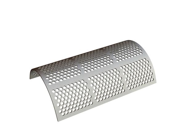Screen basket 1228 mm wide, screen plate thickness t=12, perforation Ø30 ligament 10, Hardox for Previero | Sorema 