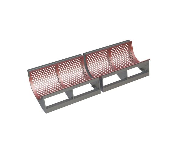 Screen basket 2-piece 2030 wide for Vecoplan LLC (Retech) Vecoplan VAZ 220/200