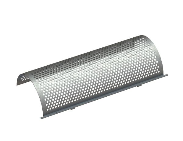 Screen basket 2000 wide, plate thickness t=6 mm perforation Ø6, ligament 3 for Hosokawa Alpine AG 