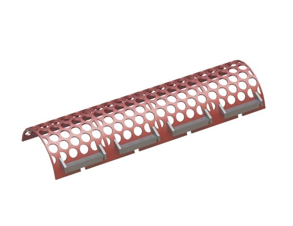 Screen basket 2004 wide, sheet thickness t=15 for Lindner Recyclingtech 