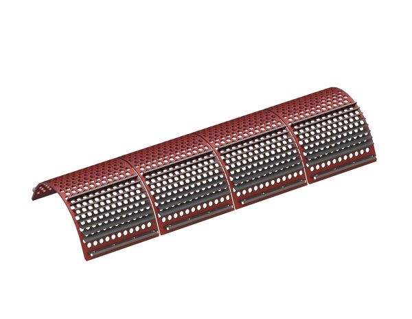 Screen basket, 2030 wide, sheet thickness t=12 for Vecoplan LLC (Retech) Vecoplan VAZ 160/200