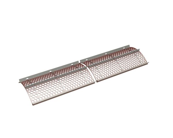 Screen basket 2x2488 mm wide, screen plate thickness t=10, 2-piece, perforation Ø40 ligament 9/10 for Vecoplan Vecoplan V-EBS 2500